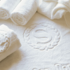 hotel logo woven towels