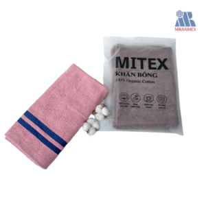 Polo Cotton Towel In Pink And Purple Stripes