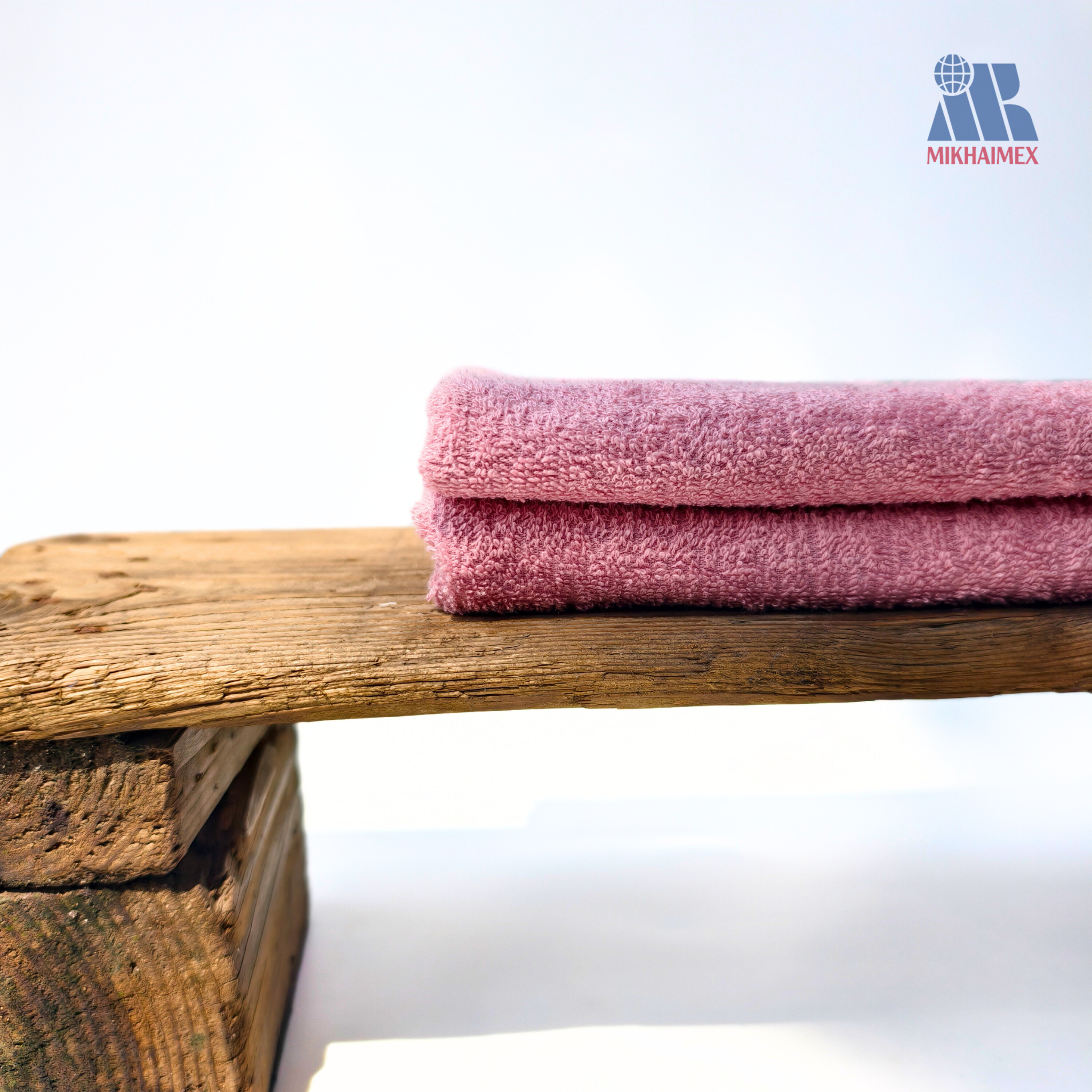 Polo Cotton Towel In Pink And Purple Stripes Polo Cotton Towel In Pink And Purple Stripes