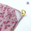 hand towel with hanging loop and bow pattern