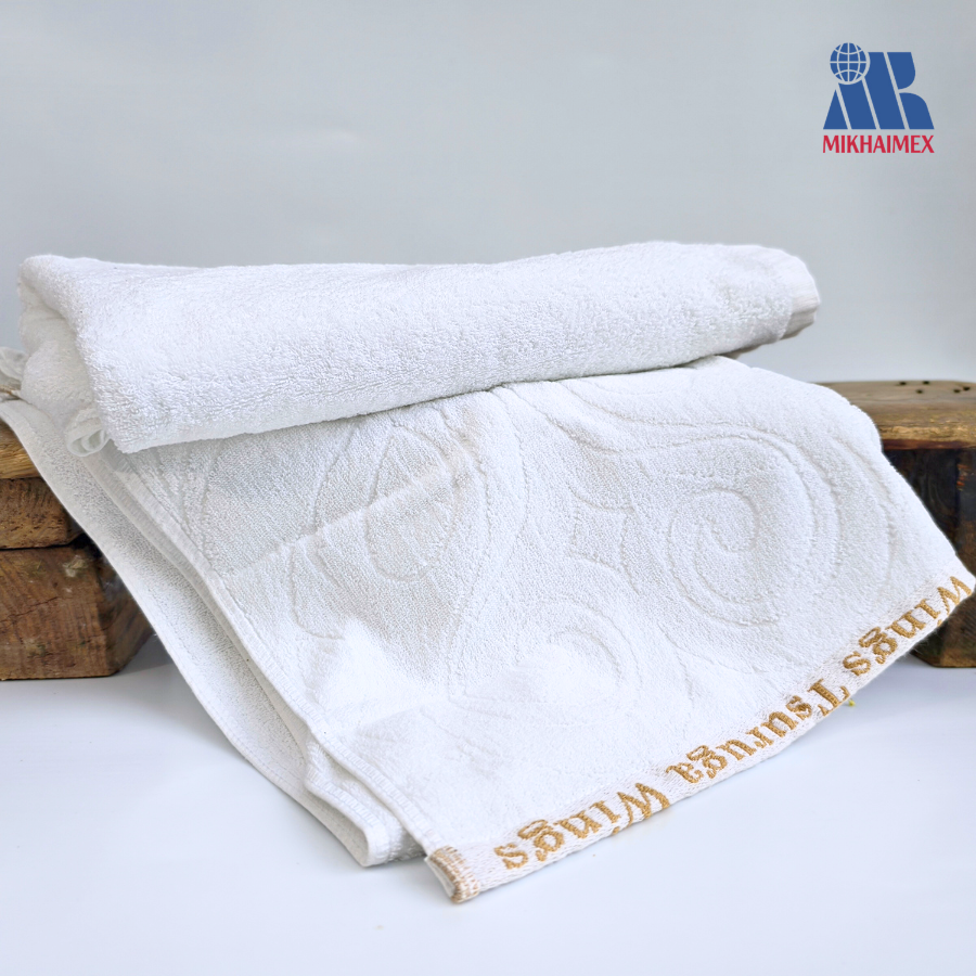 woven logo towel